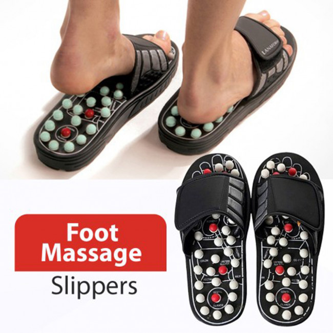 Massage Slippers Reflexology Acupressure Slipper Telebrands