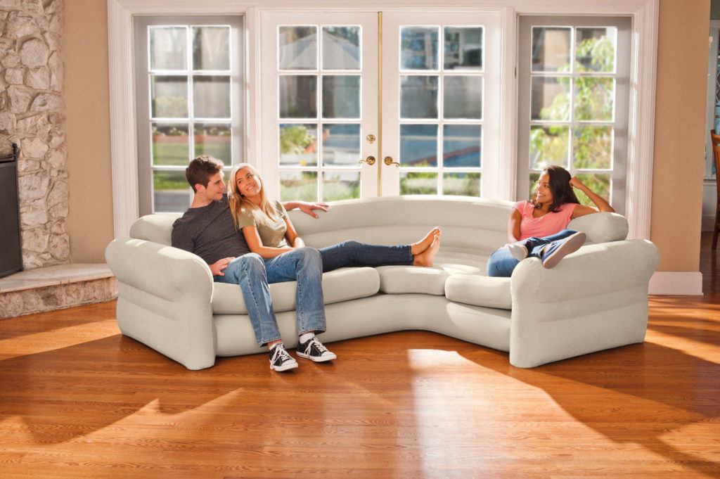 Надувной диван corner sofa intex 68575