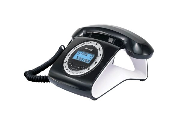 Beetel M73 Retro Design Landline Phone Black